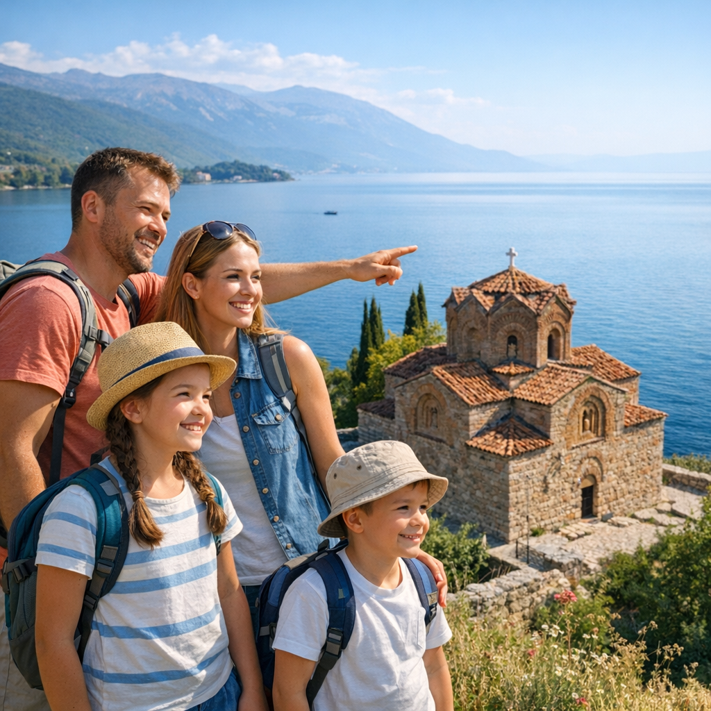 Ilustracija istorijskih lokaliteta u Makedoniji