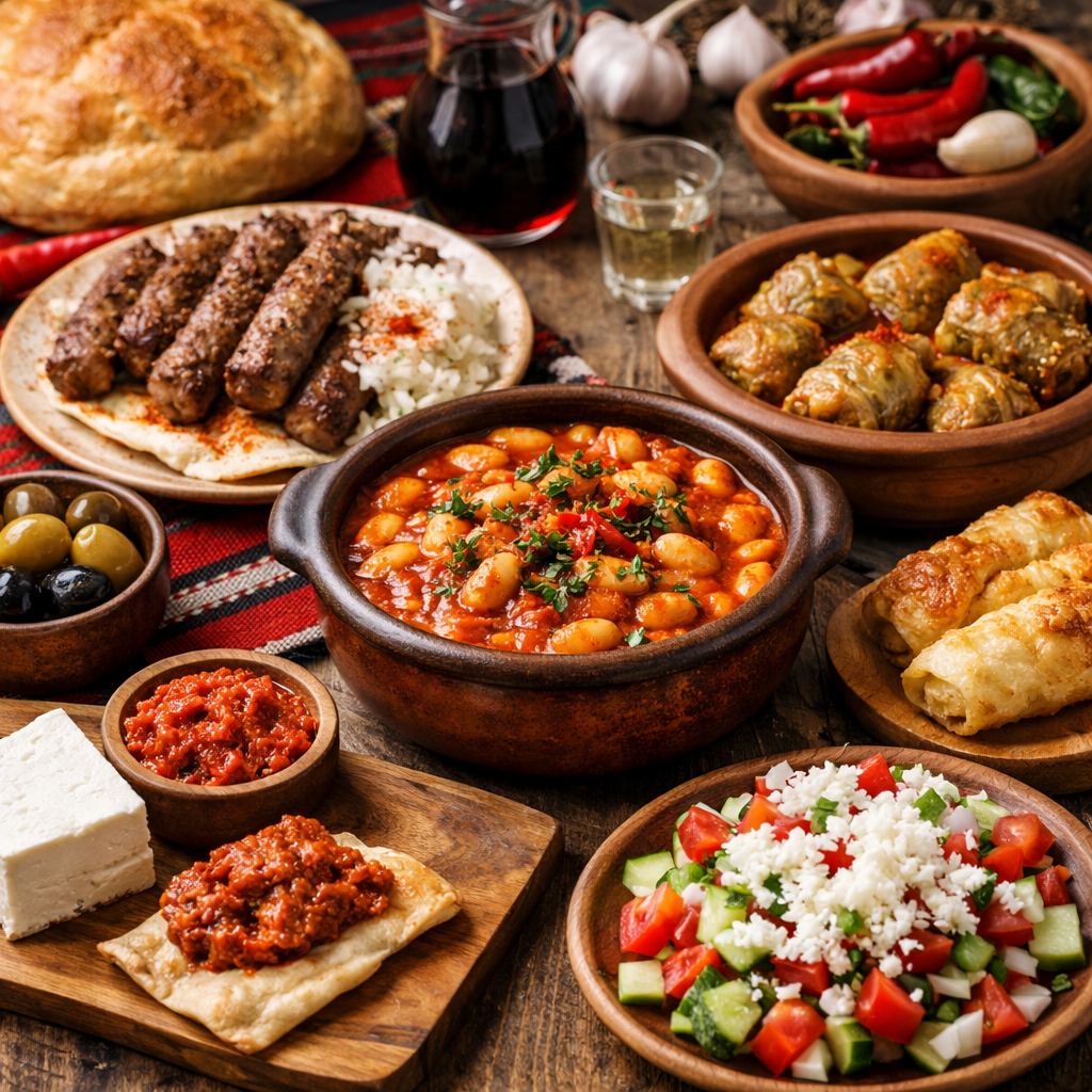 Ilustracija makedonskih specijaliteta