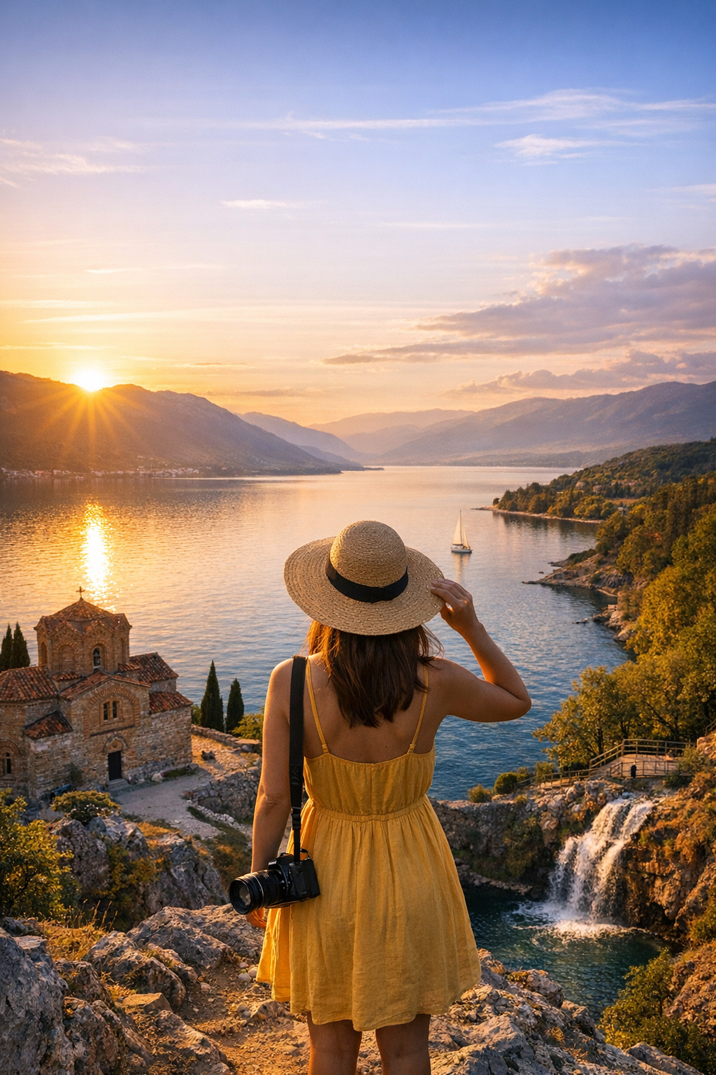 Ilustracija manastira i crkava u Makedoniji